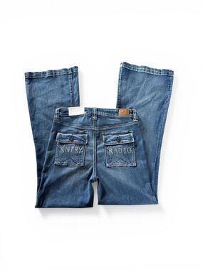 American Eagle Unique Beyonce Kntry Radio High Rise 12 Tall Flare Stretch Jeans